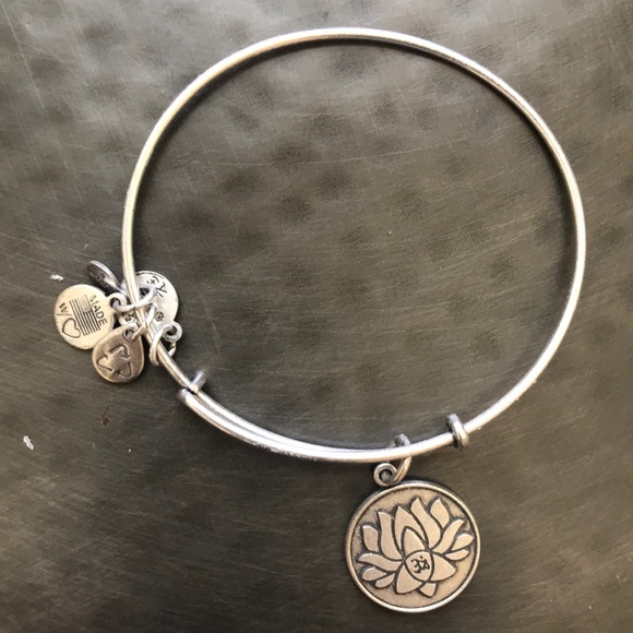 Alex and Ani Lotus Peace Petals bangle bracelet - Picture 2 of 8